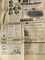 2 Pagina s uit het Vrije Volk van 1957 met Maggi advertentie, Verzamelen, Ophalen of Verzenden, Gebruikt, Overige typen