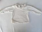 ️ Zara long sleeve creme met geruld kraagje mt 80, Kinderen en Baby's, Babykleding | Maat 80, Meisje, Shirtje of Longsleeve, Gebruikt