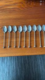 Set van 9 verzilverde theelepels, Ophalen