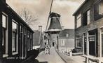 Delfzijl, Gezicht op molen, man met fiets, Verzenden, 1940 tot 1960, Gelopen, Groningen
