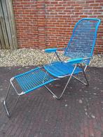 Vintage retro Italiaanse spaghetti tuinstoel / campingstoel, Caravans en Kamperen, Kampeermeubelen, Ophalen