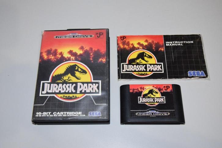 SEGA Mega Drive (SMD): Jurassic Park, Spelcomputers en Games, Games | Sega, Gebruikt, Mega Drive, Platform, 1 speler, Vanaf 3 jaar