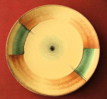 Abstract Bauhaus bord Elsterwerda plateel jaren 20 beschikbaar voor biedingen