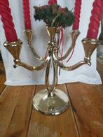 Verzilverde 5 armige kandelaar Lutz & Weiss pforzheim., Antiek en Kunst, Ophalen of Verzenden, Overige materialen