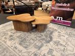 Salontafel 2-Delig Organisch mangohout Direct leverbaar, Ophalen, 50 tot 100 cm, #Organisch#Salontafels#2-Delig#Mangohout#Japandi