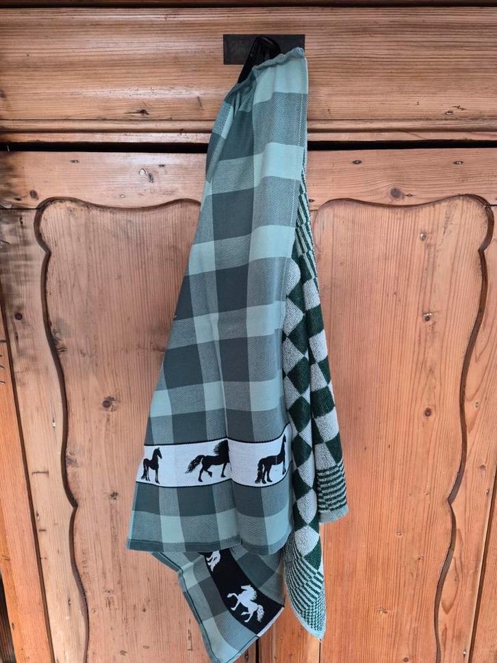 Textiel Keukensetje Theedoek Keukendoek, Huis en Inrichting, Keuken | Textiel, Nieuw, Theedoek of Handdoek, Groen, Ophalen of Verzenden