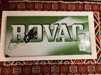 Emaille bord Bovag groen Edy met octrooinummer, Verzamelen, Merken en Reclamevoorwerpen, Ophalen of Verzenden, Gebruikt, Reclamebord