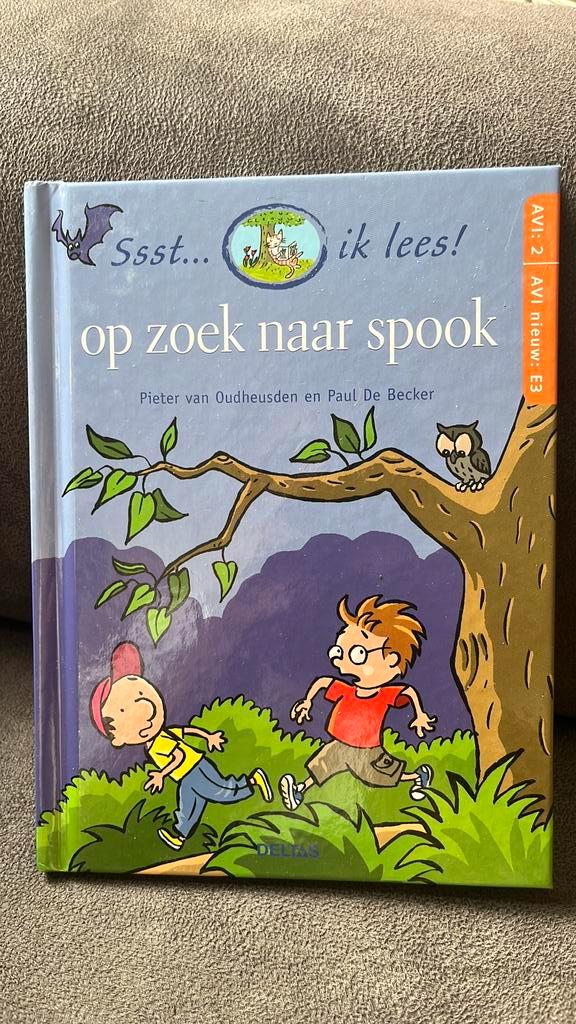 Pieter van Oudheusden - Op zoek naar spook AVI E3, Boeken, Kinderboeken | Jeugd | onder 10 jaar, Zo goed als nieuw, Fictie algemeen