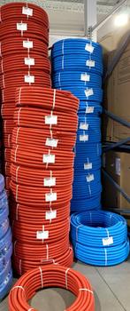 Mantelbuis 16ø 50m HENCO, Doe-het-zelf en Verbouw, Verwarming en Radiatoren, Ophalen, 30 tot 80 cm, Cv-ketel of Combi-ketel, Zo goed als nieuw