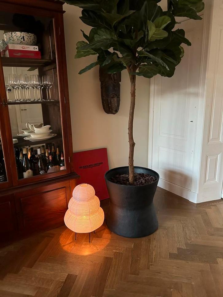 Rijstpapier Vloerlamp - Akari Stijl, Huis en Inrichting, Lampen | Vloerlampen, Zo goed als nieuw, Minder dan 100 cm, Stof, Ophalen of Verzenden