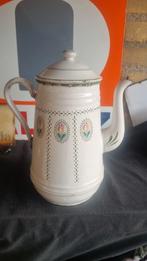 Vintage Emaille Koffiepot met Tulpen, Ophalen of Verzenden