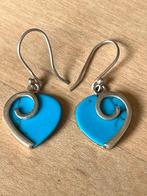 Oorbellen hangers turkoois edelsteen, Overige materialen, Blauw, Ophalen of Verzenden, Met edelsteen
