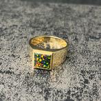 14k gouden ring prachtig model zegelring nieuw, Ophalen of Verzenden, Nieuw, Goud