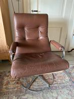 Jan de Bouvrie Design Stoel - Jaren '70, Ophalen, Gebruikt, Bruin, Leer