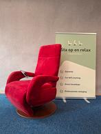 Sta op relax fauteuil Meubelzorg als nieuw velours stof, Huis en Inrichting, Fauteuils, Ophalen of Verzenden, Zo goed als nieuw
