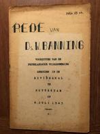1945 6 Juli Ds Banning voorzitter Ned. Volksbeweging,, Gelezen, Verzenden, Nederland, Dr. J. Banning
