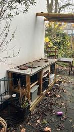 Zelfgebouwde buitenkeuken met koreaanse hibachi bbq, Tuin en Terras, Buitenkeukens, Ophalen, Gebruikt, Houtskool, Vrijstaand