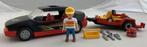 Playmobil 4442 Auto met Go-Cart en Aanhanger Set Compleet, Kinderen en Baby's, Gebruikt, Ophalen of Verzenden