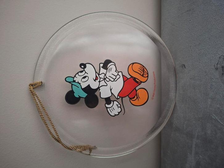 Vintage wandbord Mickey Mouse WALT DISNEY, Verzamelen, Disney, Zo goed als nieuw, Beeldje of Figuurtje, Mickey Mouse, Ophalen of Verzenden