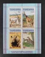 Tanzania 2310001 bedreigde dieren, Verzenden, Postfris, Dier of Natuur