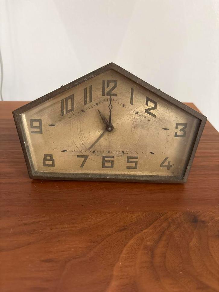 Vintage Art Deco Tafelklok, Antiek en Kunst, Antiek | Klokken, Ophalen of Verzenden