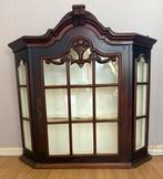 Antiek Notenhouten Vitrinekastje, Minder dan 50 cm, Gebruikt, Ophalen of Verzenden, Minder dan 25 cm