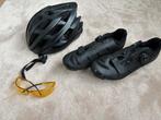 Wielrenset: Schoenen, Helm & Bril, Fietsen en Brommers, Fietsaccessoires | Fietshelmen, Ophalen, Gebruikt, Overige maten, Heer of Dame