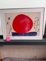 Joan Miró Zeefdruk - Ingelijst en Gesigneerd - 81x61cm - Top, Ophalen of Verzenden