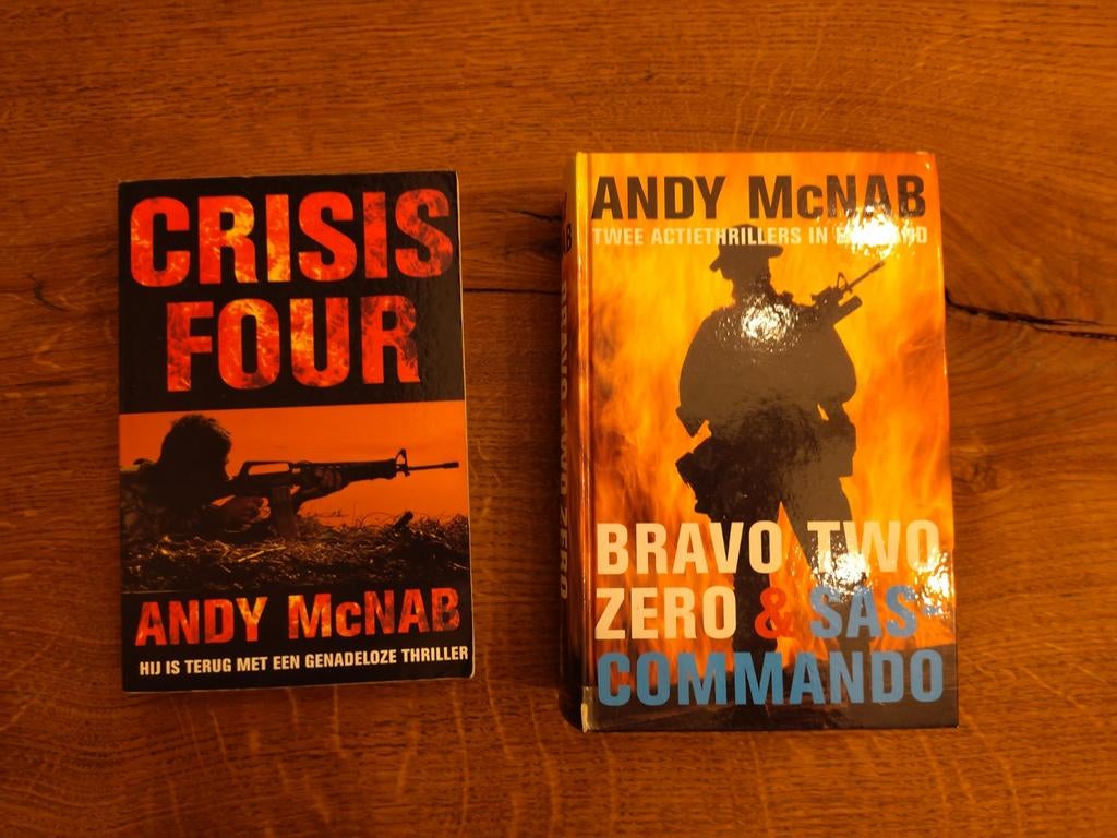 Andy McNab: Crisis Four & Bravo Two Zero/SAS Commando, Boeken, Ophalen of Verzenden, Gelezen, Andy McNab, Nederland