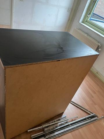 Zwarte Malm ladekast met 4 lades - afbeelding 2