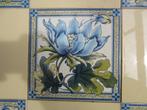 16 stuks Engelse wandtegels met prachtige bloem 15x15cm, Ophalen