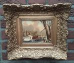 Hollands winterlandschap, "naar" L.Apol, Antiek en Kunst, Kunst | Schilderijen | Klassiek, Ophalen of Verzenden
