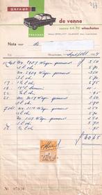 factuur Garage de Venne, Winschoten 1964., Ophalen of Verzenden, 1960 tot 1980, Gelopen, Groningen