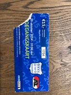 TICKET GVVV-AZ 14-15 beker, Ophalen of Verzenden, Zo goed als nieuw, AZ, Overige typen