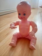 Oude blue box pop met slaap ogen voor verzamelaar, Ophalen of Verzenden, Pop