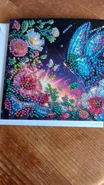 Kaart met envelop. Diamond painting. Vlinders., Ophalen of Verzenden, Nieuw, Dieren