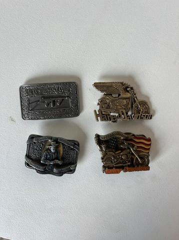 Buckle belts (4, Harley Davidson, Smith & Wesson) beschikbaar voor biedingen