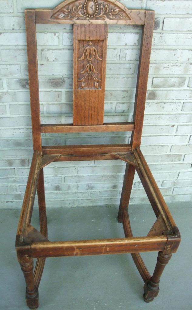 vier houten eetstoelen, Antiek en Kunst, Antiek | Meubels | Stoelen en Banken, Ophalen