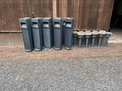 10 X Bega gegoten aluminium tuin lampen, Tuin en Terras, Buitenverlichting, Gebruikt, Staande lamp, Aluminium, Minder dan 50 watt