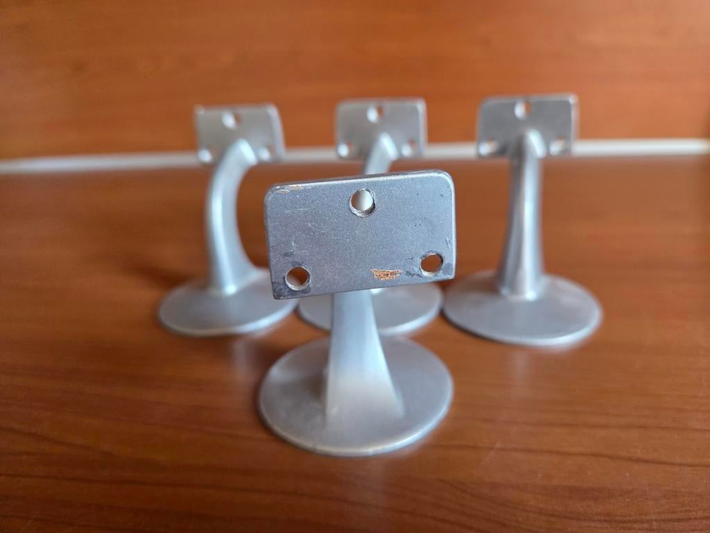 Set van 4 trapleuning houders, Ophalen, Gebruikt, IJzer, Scharnier