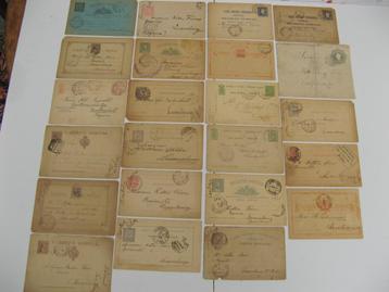 Oude briefkaarten verzameling 1885 1905 Luxembourg Portugal beschikbaar voor biedingen