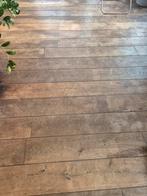 Massief eiken vloer 22mm, Doe-het-zelf en Verbouw, Vloerdelen en Plavuizen, Ophalen, Gebruikt, Vloerdelen of -planken, 10 m² of meer