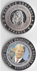 Congo 5 francs 1999 -  Willem-Alexander, Ophalen of Verzenden, Overige landen, Losse munt