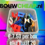 Uitvulplaatjes assortiment box €.7.50 per box excl.btw, Doe-het-zelf en Verbouw, IJzerwaren en Bevestigingsmiddelen, Ophalen of Verzenden