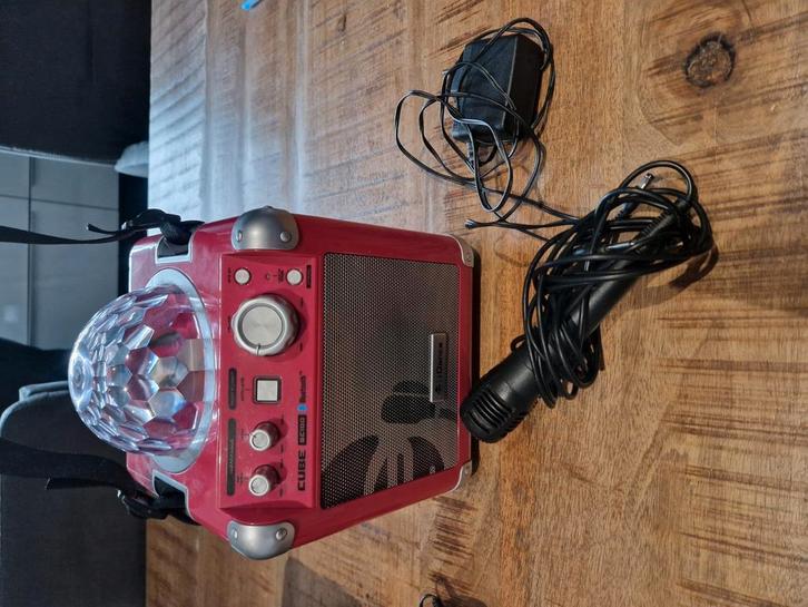 Bluetooth Disco Karaoke Box met Lamp, Audio, Tv en Foto, Karaoke-apparatuur, Zo goed als nieuw, Complete set, Ophalen