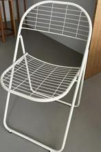 Vintage Draadstoel - Design Niels Gammelgaard, Huis en Inrichting, Ophalen, Wit, Zo goed als nieuw, Metaal