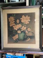 Frans Everbag (1877-1947) magnolia,s in groen, Antiek en Kunst, Kunst | Etsen en Gravures, Ophalen of Verzenden