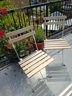 ikea bistro stoeltjes + tafeltje, Ophalen, Gebruikt, Hout