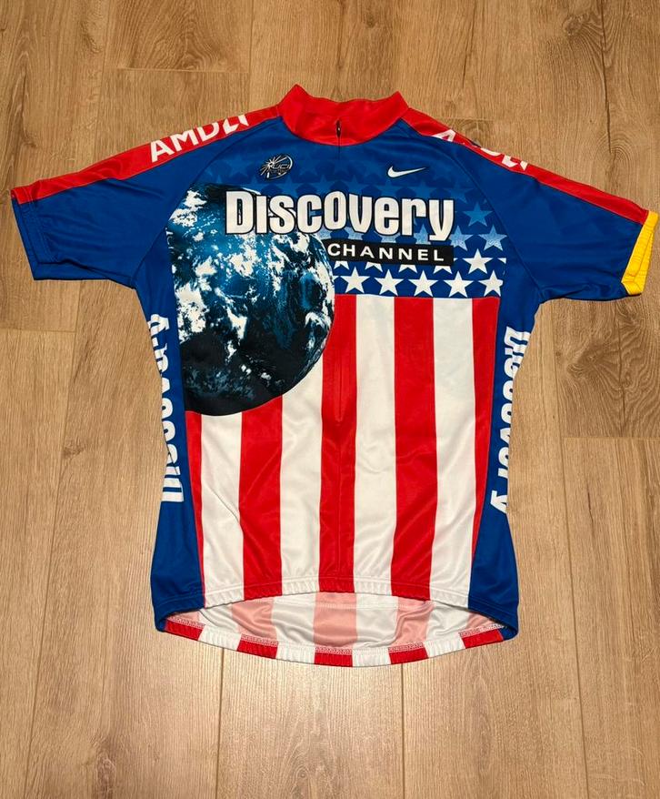 USA champion Nike Discovery Channel large wielershirt 2007, Sport en Fitness, Wielrennen, Zo goed als nieuw, Kleding, Ophalen of Verzenden