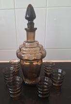 Vintage Likeurstel Rookglas - 7-delig, Antiek en Kunst, Antiek | Glas en Kristal, Ophalen of Verzenden